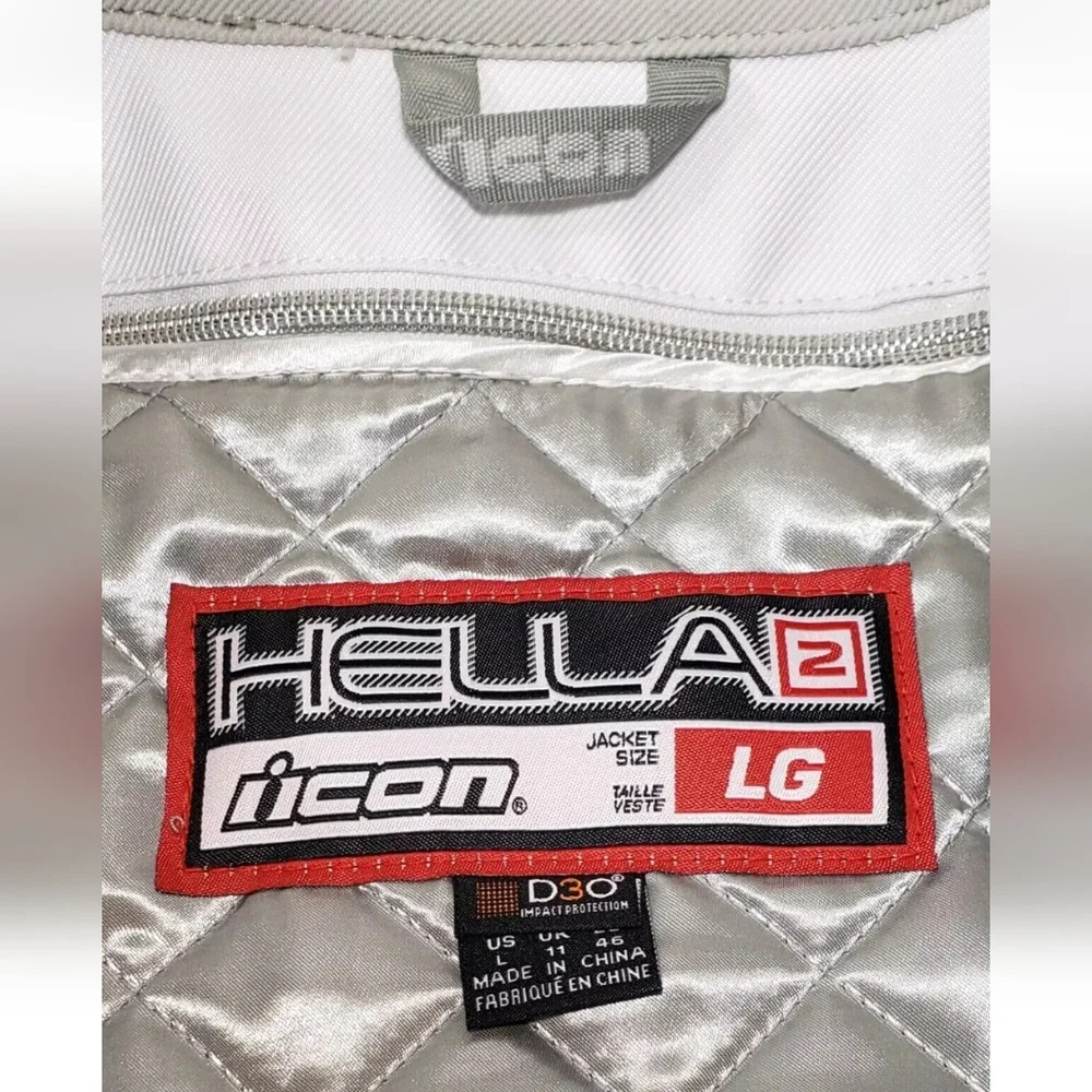Icon Jacket Hella 2 Motorcycle Riding Jacket, Size Large *NEW!* - Picture 7 of 9
